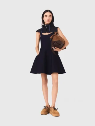 Mini abito babydoll in maglia