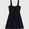 Mini abito babydoll in maglia