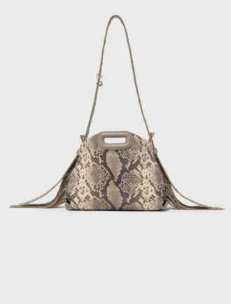Mini borsa Miss M con stampa pitonata