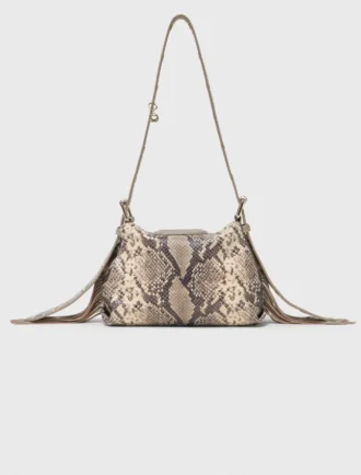 Mini borsa Miss M con stampa pitonata