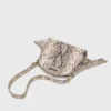 Mini borsa Miss M con stampa pitonata