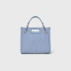 Mini borsa tote in pelle trapuntata