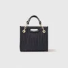 Mini borsa tote in pelle trapuntata