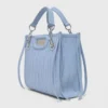 Mini borsa tote in pelle trapuntata