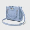 Mini borsa tote in pelle trapuntata