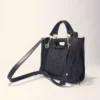 Mini borsa tote in pelle trapuntata