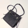 Mini borsa tote in pelle trapuntata