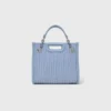 Mini borsa tote in pelle trapuntata