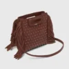 Mini M Bag in pelle con borchie Mini M Bag in pelle con borchie