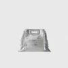 Mini M Bag in pelle goffrata con catena Mini M Bag in pelle goffrata con catena