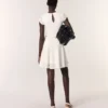 Mini vestito all’uncinetto