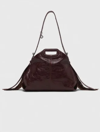 Miss M Bag in pelle craquelé