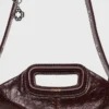 Miss M Bag in pelle craquelé