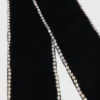Molletta con fiocco in velluto e strass Molletta con fiocco in velluto e strass