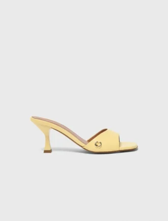Mules in pelle