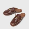 Mules in pelle