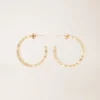 Orecchini a cerchio grandi con decorazioni in strass Orecchini a cerchio grandi con decorazioni in strass