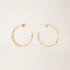 Orecchini a cerchio grandi con decorazioni in strass Orecchini a cerchio grandi con decorazioni in strass
