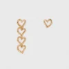 Orecchini a cuore asimmetrici Orecchini a cuore asimmetrici
