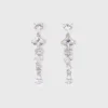 Orecchini a cuore con strass Orecchini a cuore con strass