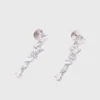 Orecchini a cuore con strass Orecchini a cuore con strass