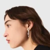 Orecchini a cuore con strass Orecchini a cuore con strass
