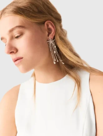 Orecchini a stella con strass