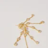 Orecchini in ottone riciclato placcato oro