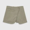 Pantaloncini a strati in misto lino