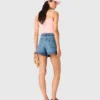 Pantaloncini in denim intrecciato Pantaloncini in denim intrecciato