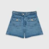 Pantaloncini in denim intrecciato Pantaloncini in denim intrecciato