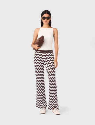 Pantaloni all’uncinetto a zigzag Pantaloni all’uncinetto a zigzag