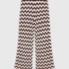 Pantaloni all’uncinetto a zigzag