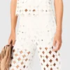 Pantaloni all’uncinetto con specchietti