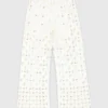 Pantaloni all’uncinetto con specchietti