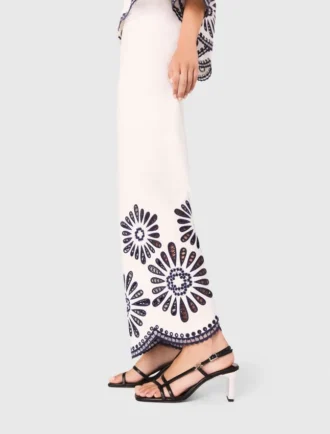 Pantaloni con dettagli all’uncinetto