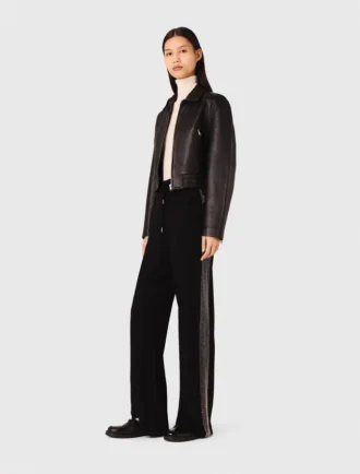 Pantaloni con fascia in strass Pantaloni con fascia in strass