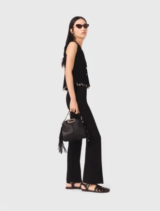 Pantaloni con spacchi