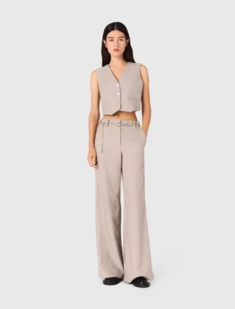 Pantaloni da completo con strass