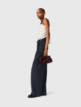Pantaloni da completo gessati
