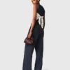 Pantaloni da completo gessati