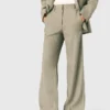 Pantaloni da completo in misto lino