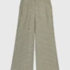 Pantaloni da completo in misto lino