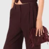 Pantaloni da completo sartoriali a vita alta