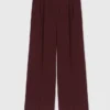 Pantaloni da completo sartoriali a vita alta