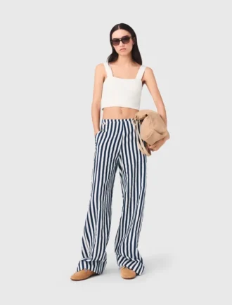 Pantaloni da marinaio in misto lino Pantaloni da marinaio in misto lino
