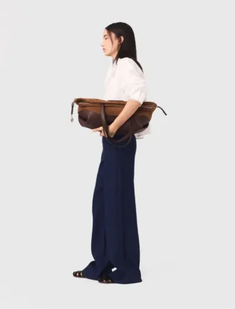 Pantaloni da marinaio in misto lino