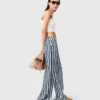 Pantaloni da marinaio in misto lino