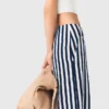 Pantaloni da marinaio in misto lino