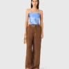 Pantaloni in misto lino